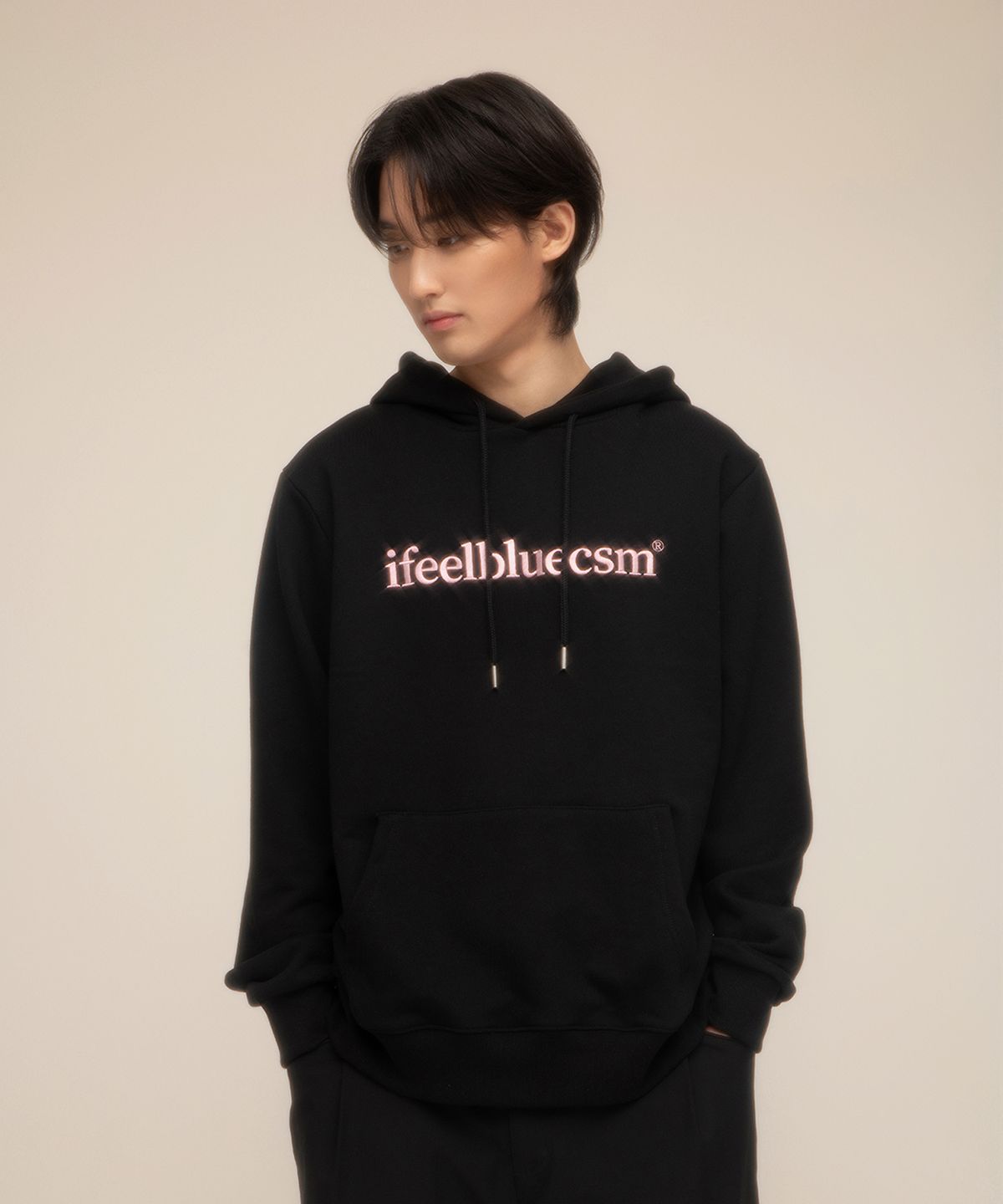 아이필블루씨에스엠(IFEELBLUECSM) Ifeelbluecsm Hoodie Black