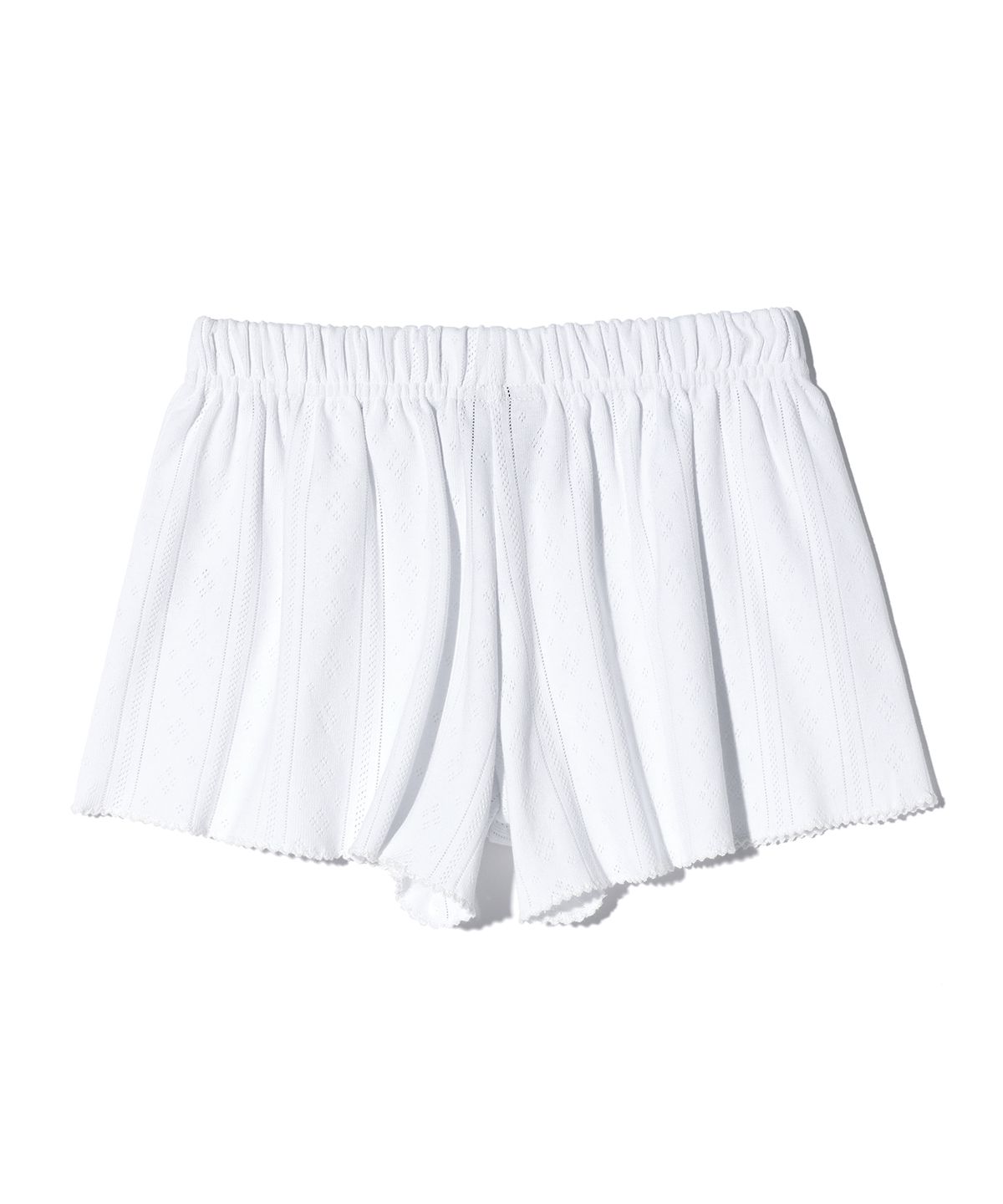 유희(YOUHEE) EYELET SHORTS WHITE