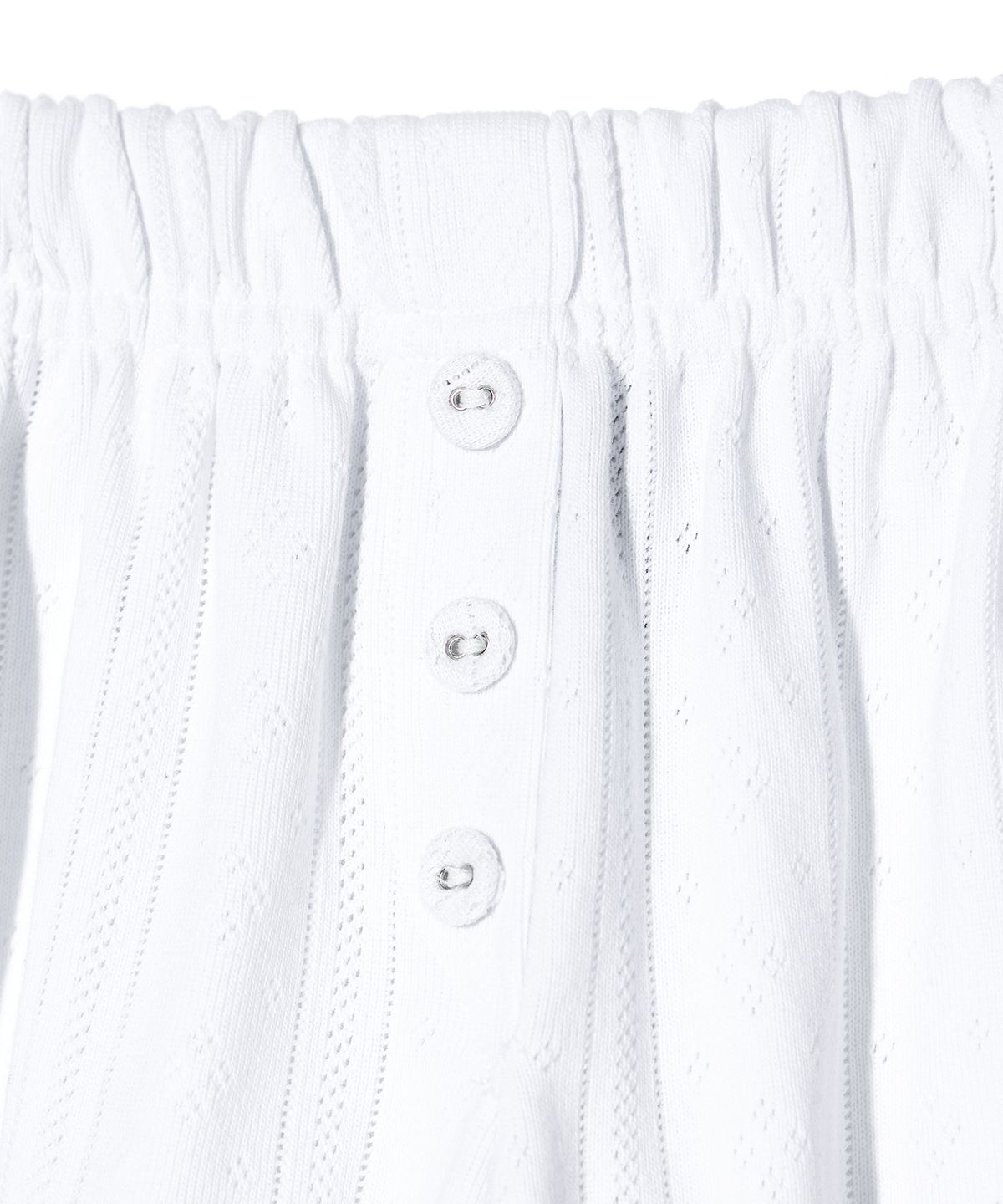 유희(YOUHEE) EYELET SHORTS WHITE