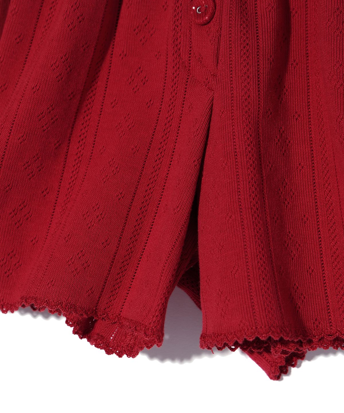 유희(YOUHEE) EYELET SHORTS RED