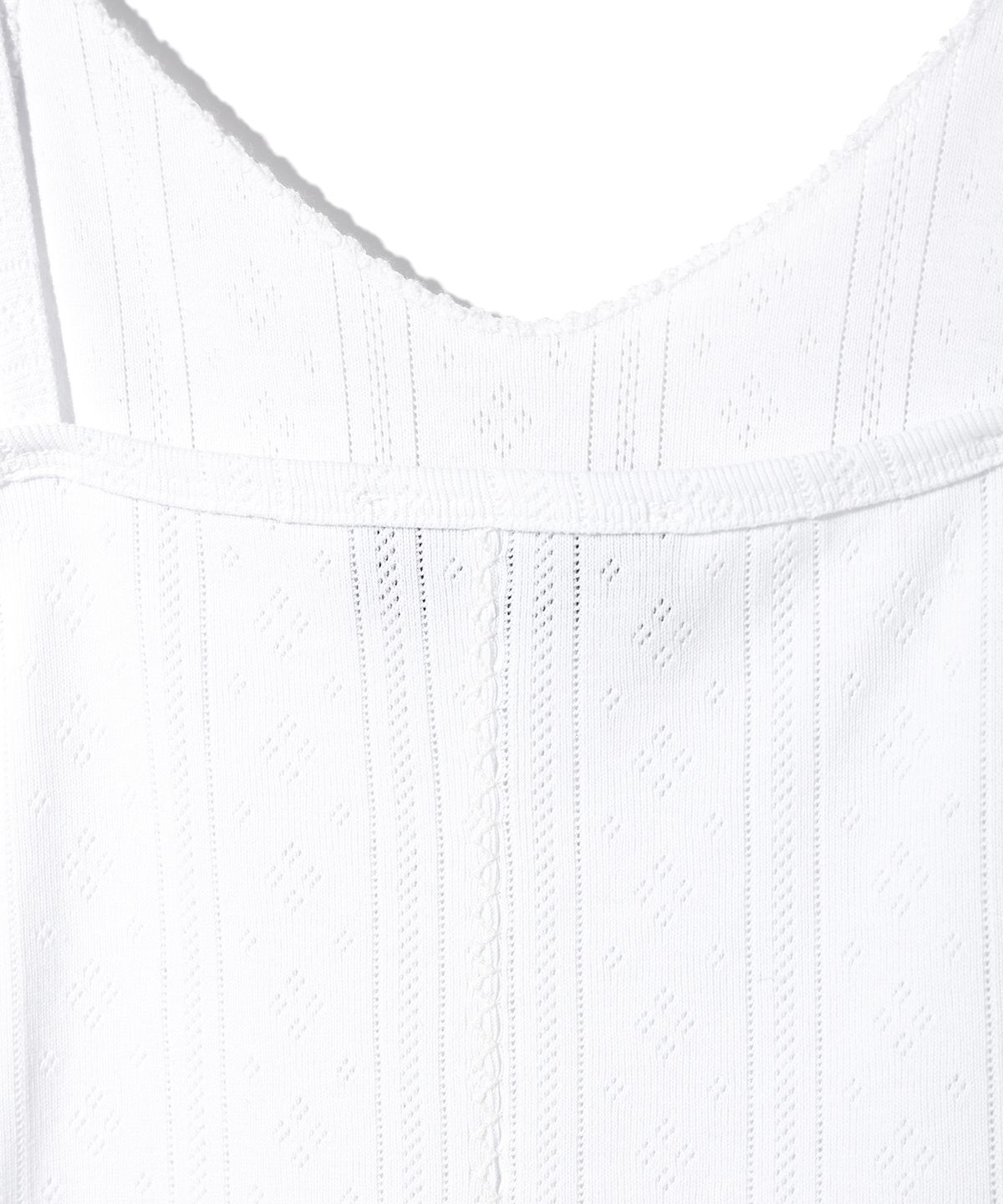 유희(YOUHEE) EYELET FRILL DRESS WHITE