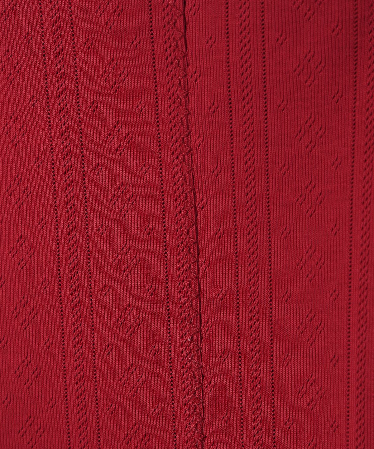 유희(YOUHEE) EYELET FRILL DRESS RED