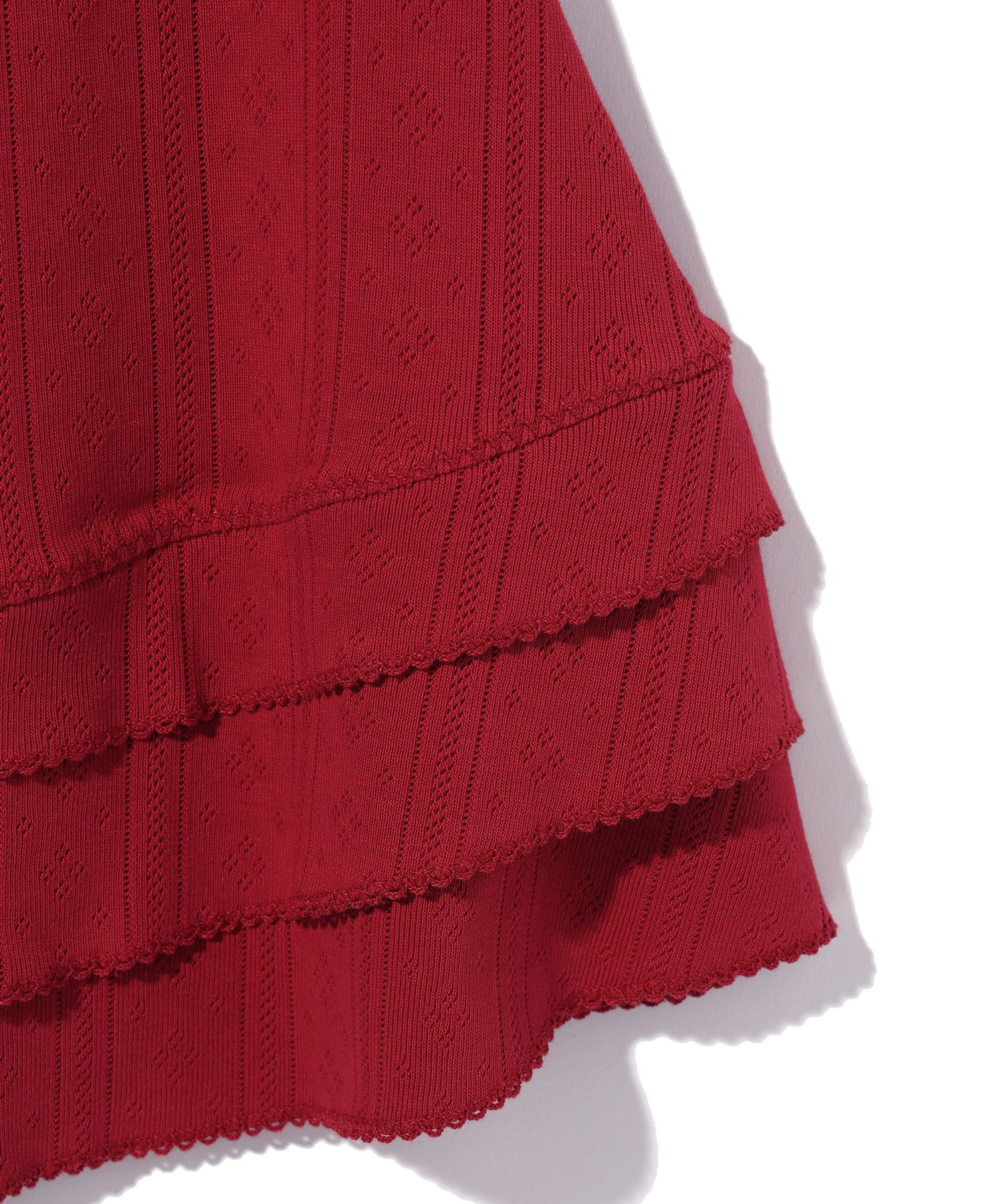 ワンピース YOUHEE EYELET FRILL DRESS RED MUSINSA | YOUHEE EYELET FRILL DRESS RED