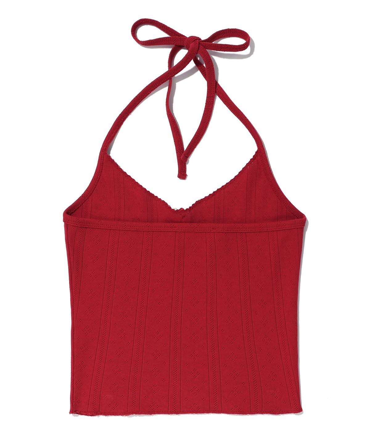 유희(YOUHEE) EYELET SLEEVELESS RED