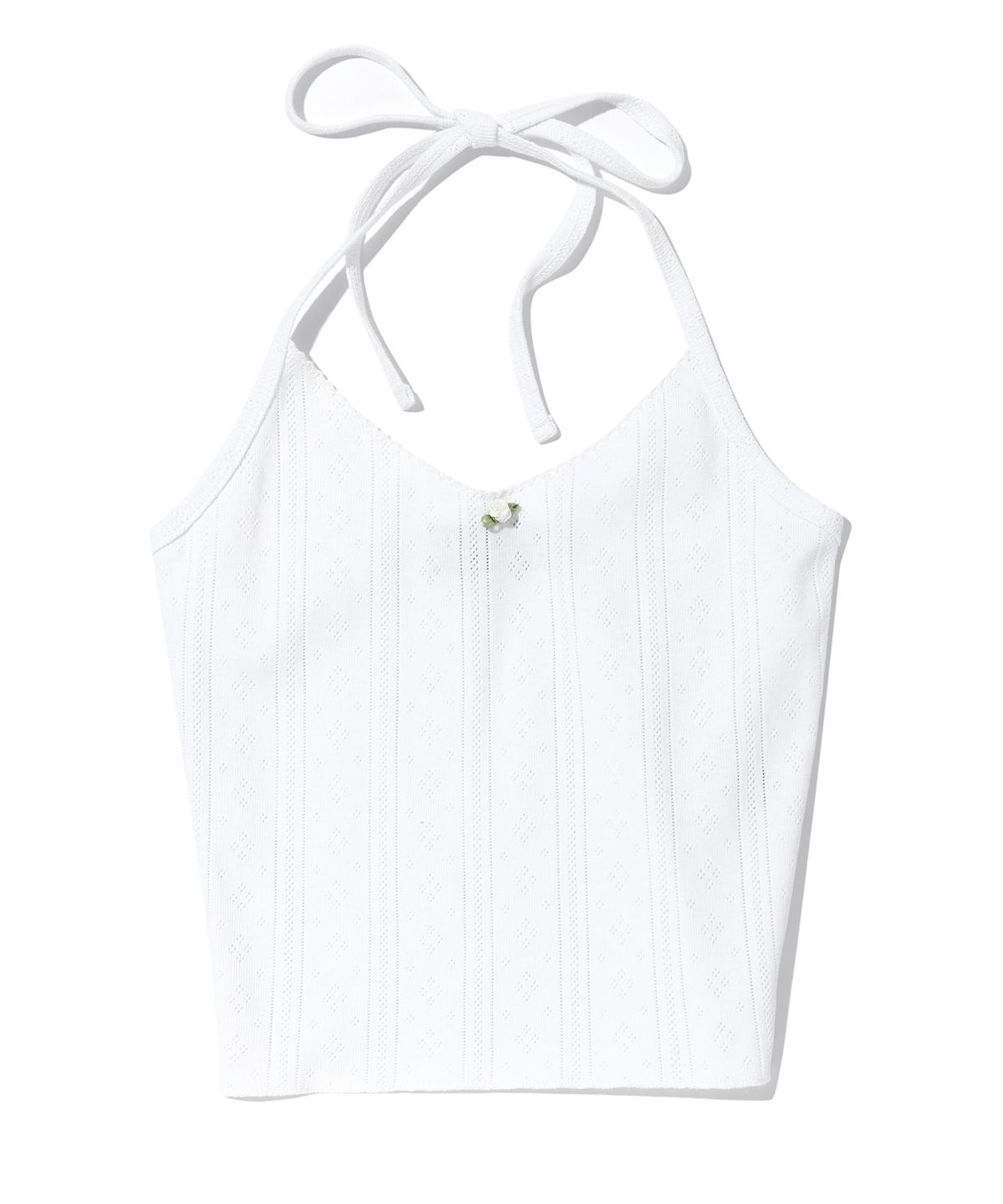 유희(YOUHEE) EYELET SLEEVELESS WHITE