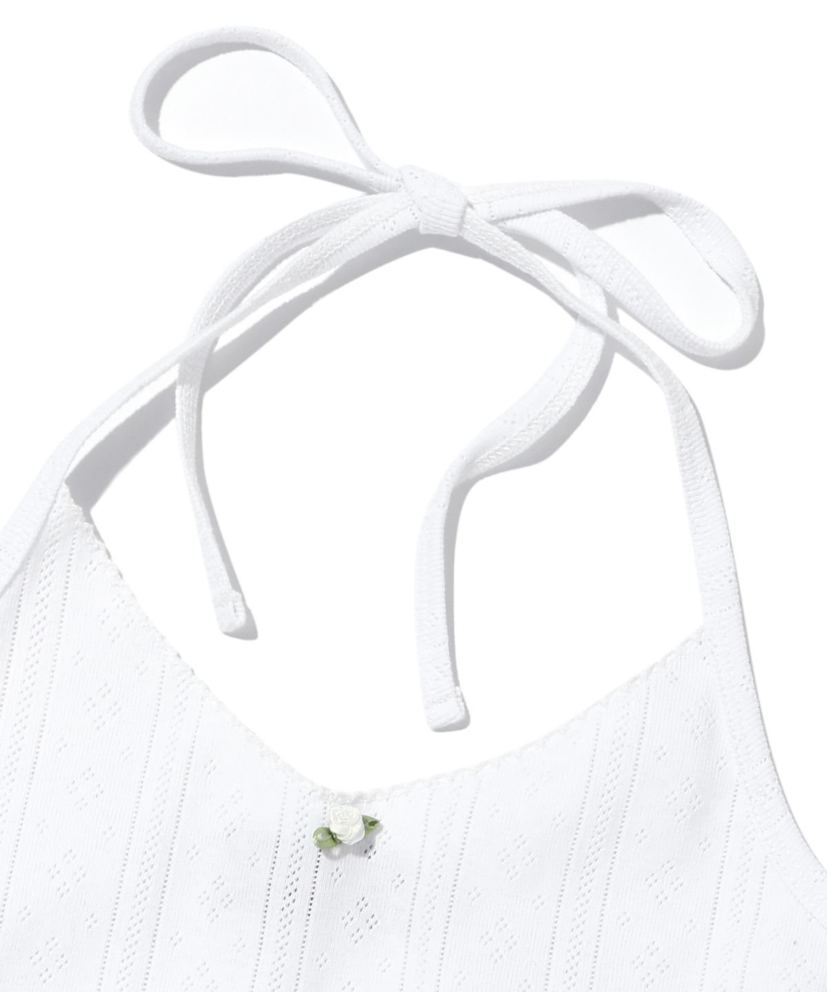 유희(YOUHEE) EYELET SLEEVELESS WHITE