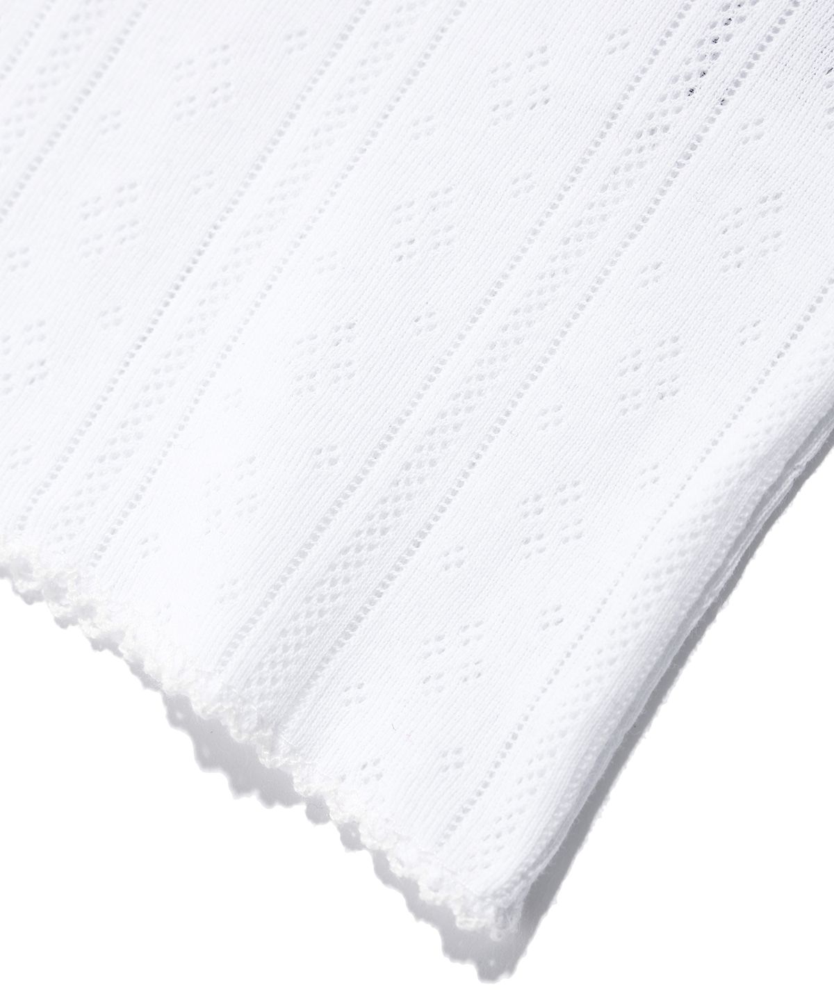 유희(YOUHEE) EYELET HALF SLEEVE CARDIGAN WHITE