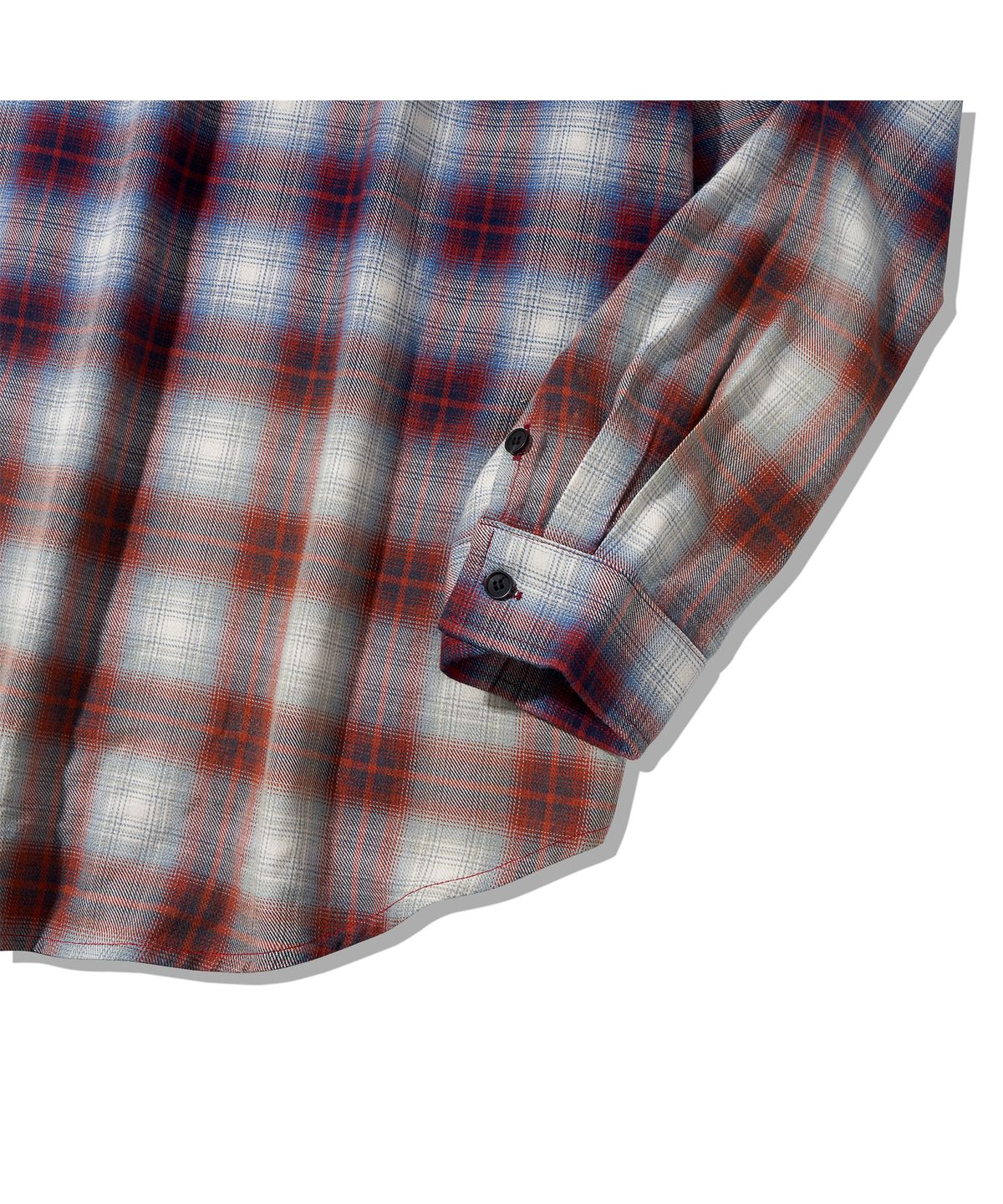 플렉서블(FLXBL) BOX CHECKED SHIRTS DYEING RED