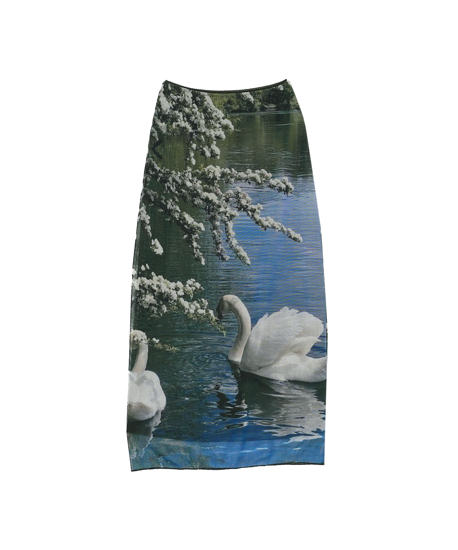 ●High School Disco● Fog long mesh skirt (Swan) MUSINSA公式 | HIGH SCHOOL DISCO Fog long mesh skirt_Swan