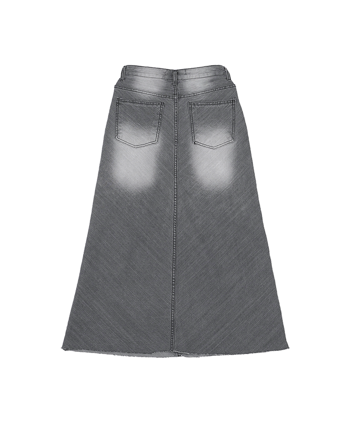 하이스쿨디스코(HIGH SCHOOL DISCO) 빈티지 워싱 데님 롱스커트