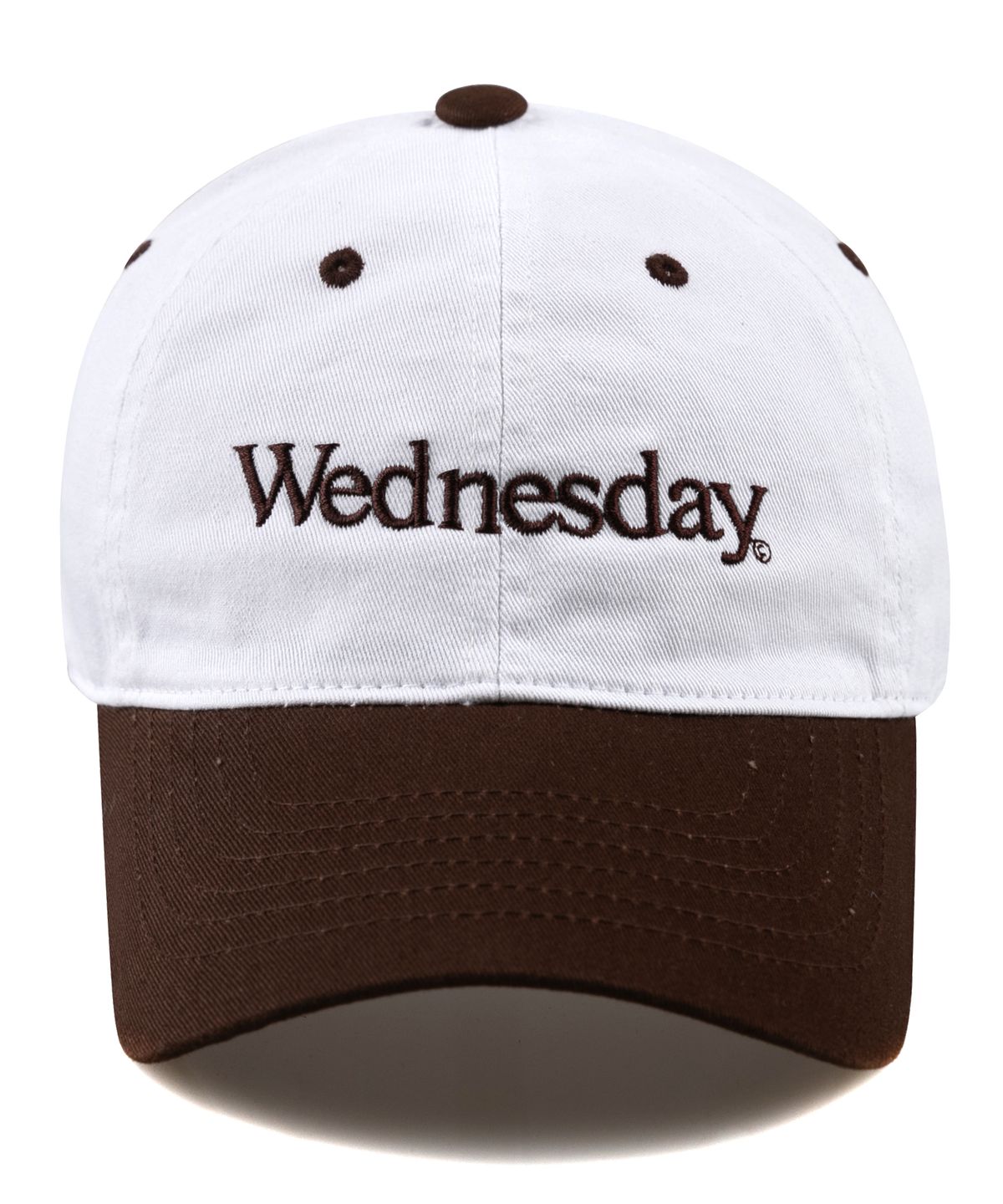 윅(WICK) Wednesday 투톤 볼캡-브라운