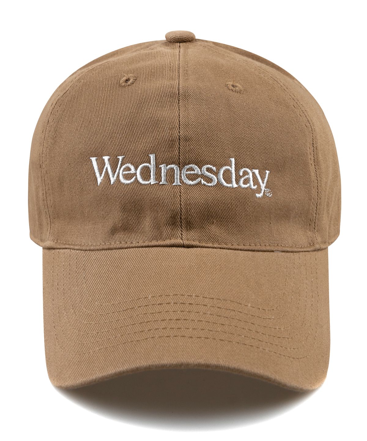 윅(WICK) Wednesday 워싱 볼캡-다크베이지