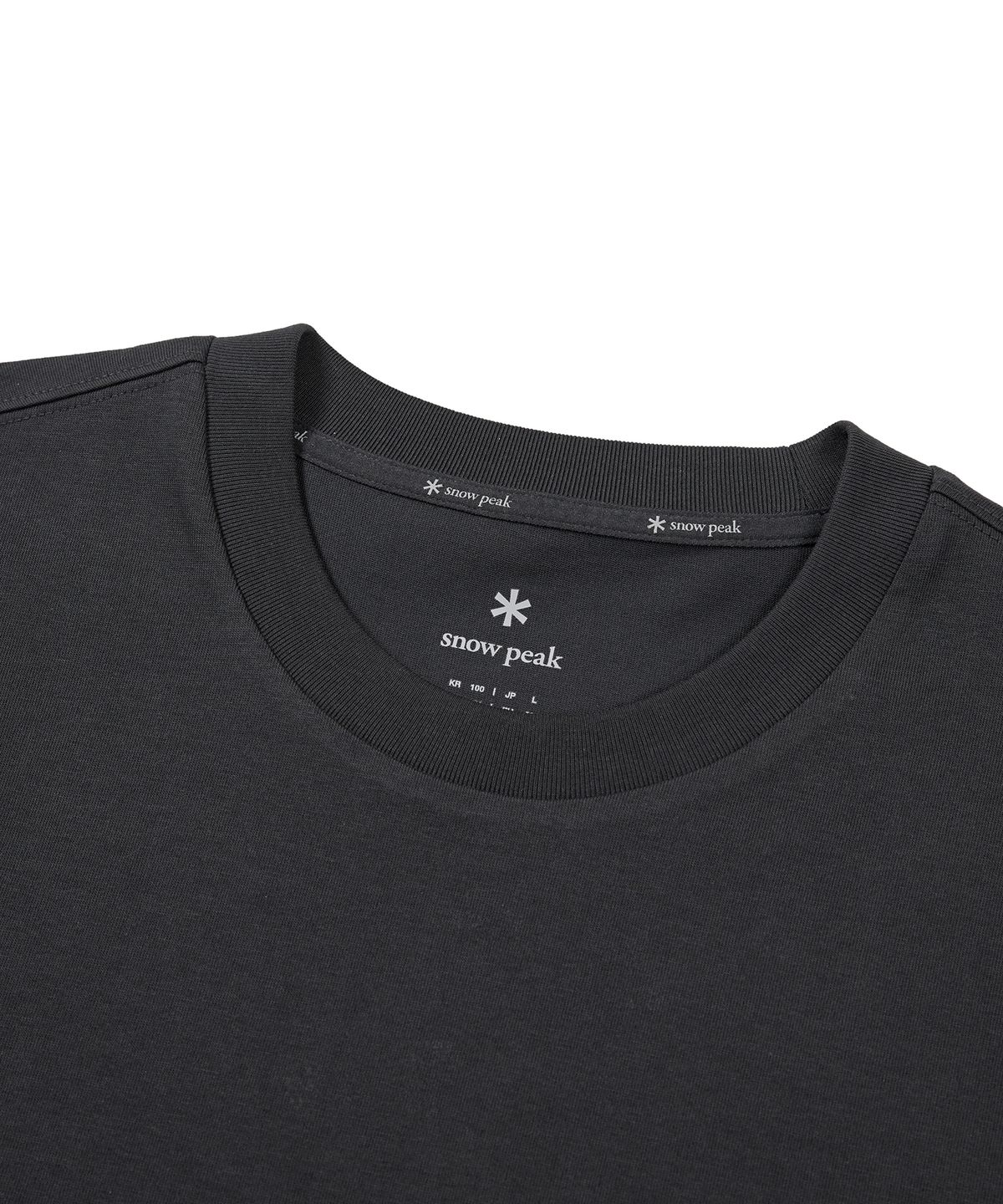 스노우피크 어패럴(SNOWPEAK APPAREL) 에어로쿨 포켓 반팔 티셔츠 Charcoal (S24MMFTS76)