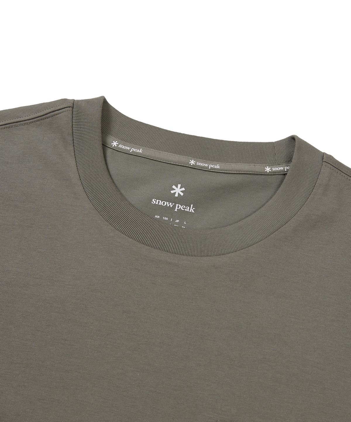 스노우피크 어패럴(SNOWPEAK APPAREL) 에어로쿨 포켓 반팔 티셔츠 Khaki (S24MMFTS76)