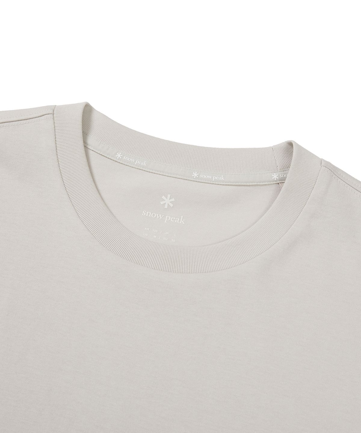 스노우피크 어패럴(SNOWPEAK APPAREL) 에어로쿨 포켓 반팔 티셔츠 Light Beige (S24MMFTS76)