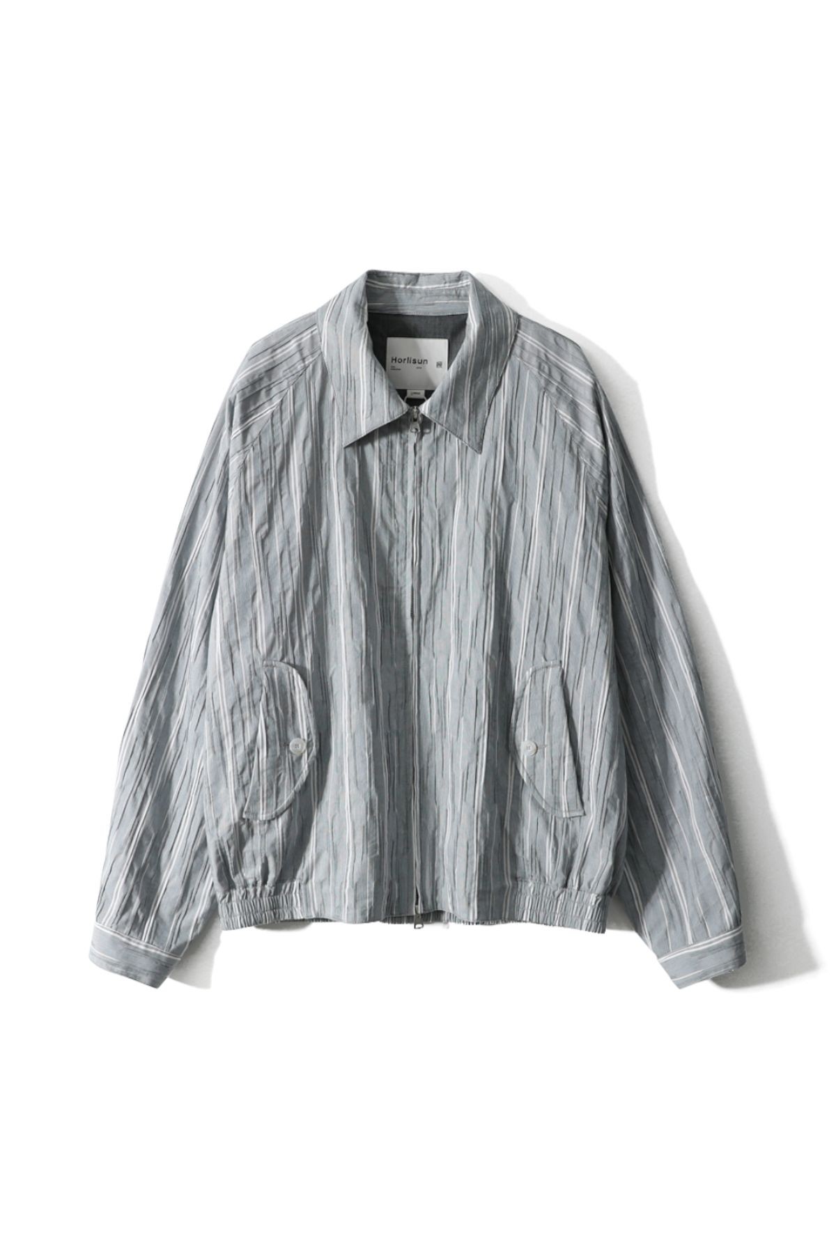 홀리선(HORLISUN) Visitor Dobby Stripe Jacket North Green