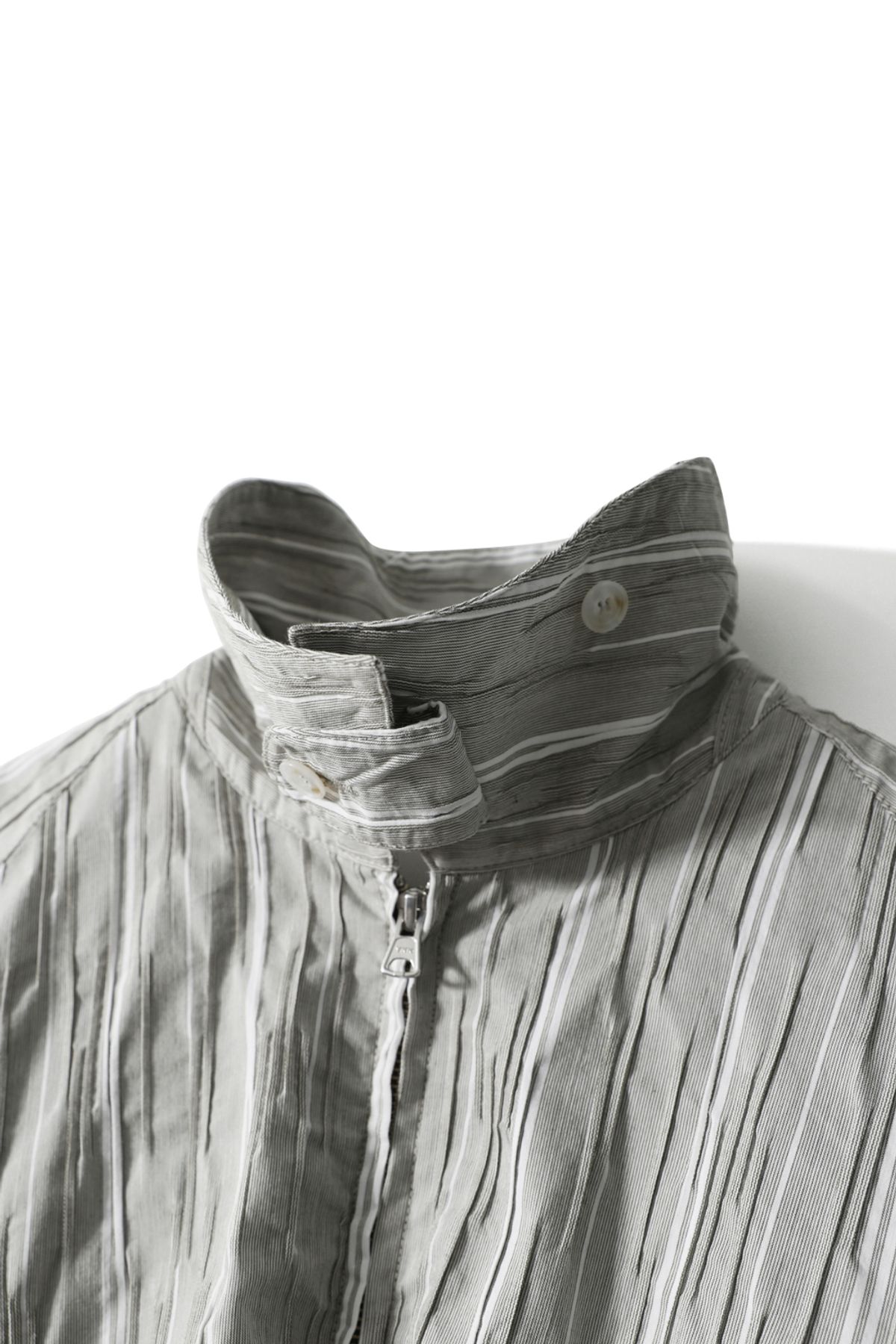 홀리선(HORLISUN) Visitor Dobby Stripe Jacket Olive