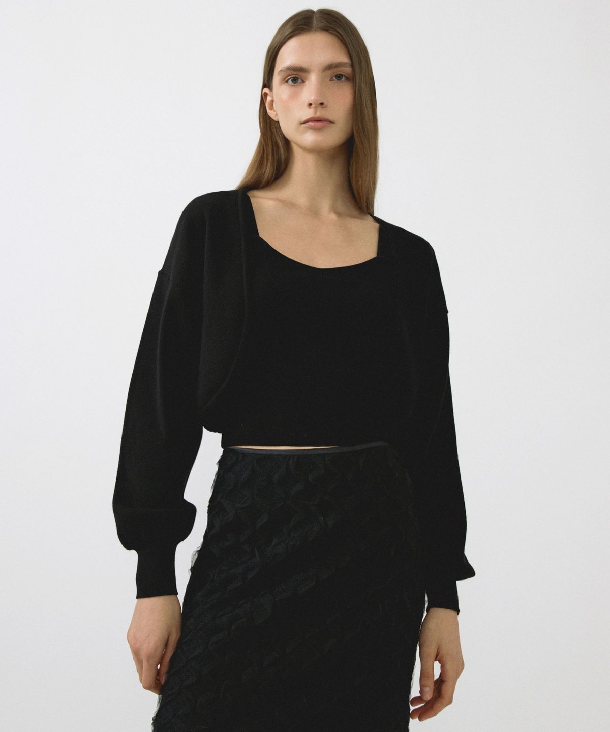 오떼뜨(OCTETTE) BOLERO CARDIGAN_3COLOR