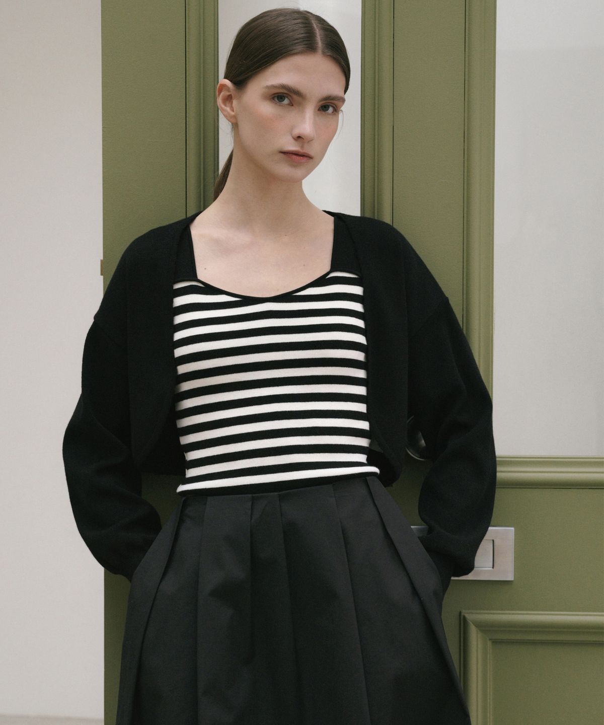 오떼뜨(OCTETTE) BOLERO CARDIGAN_3COLOR