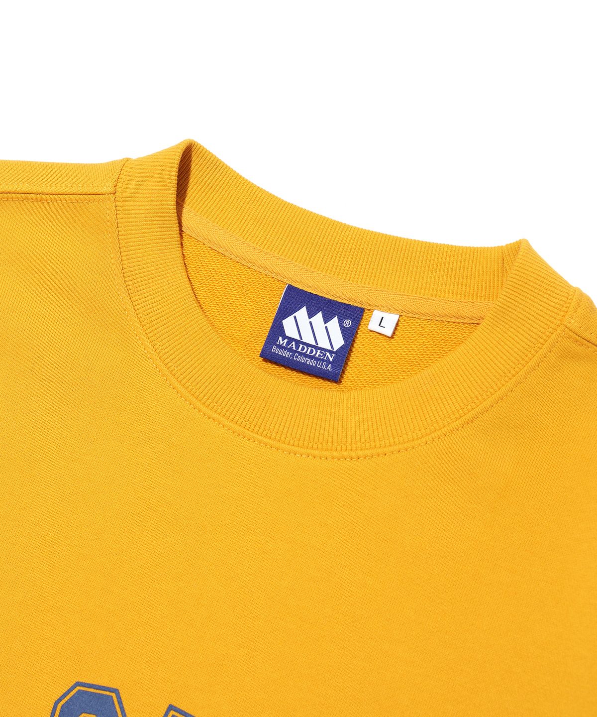 매든(MADDEN) CLRD Mountain Graphic Sweatshirt Yellow