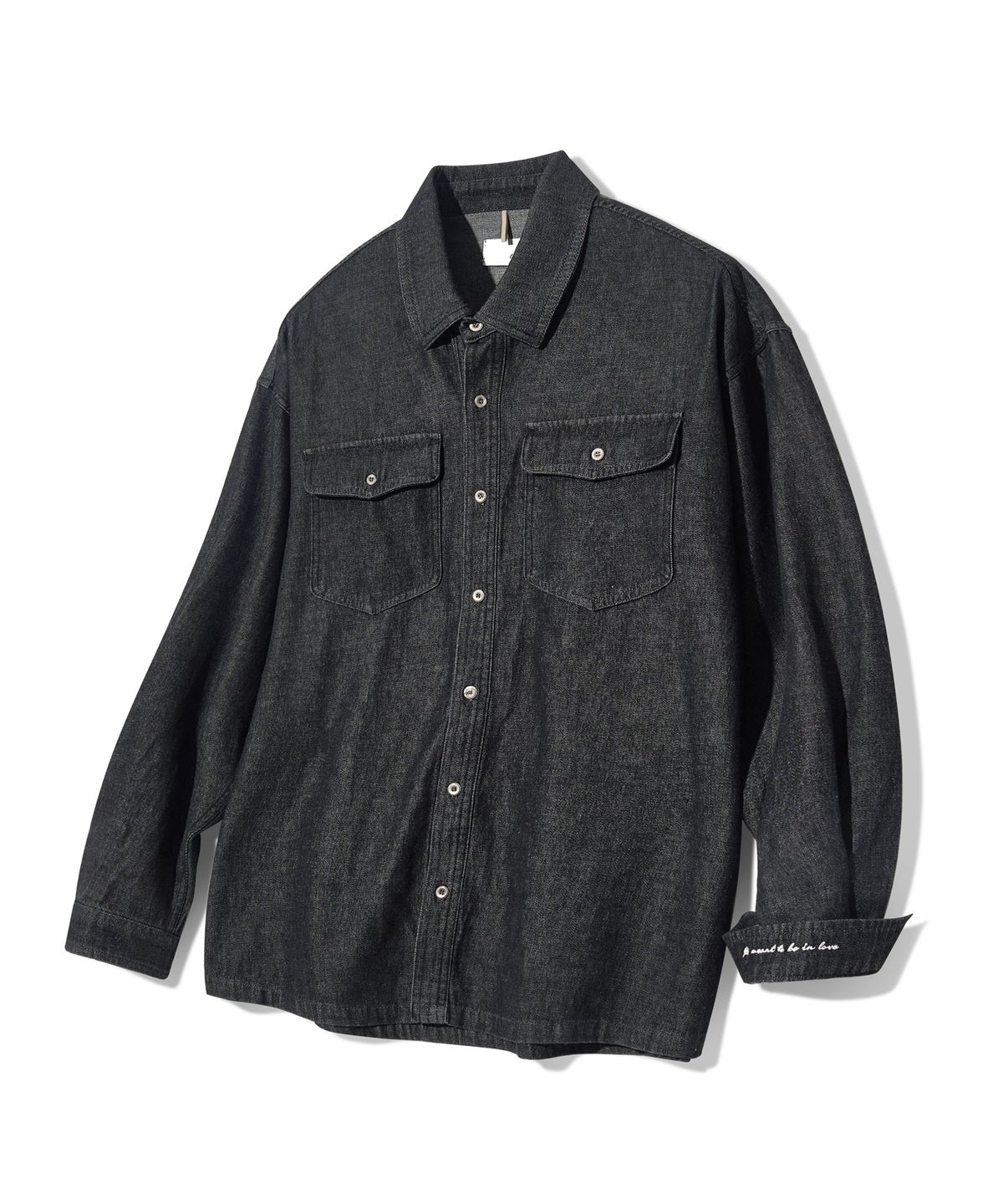 다이아몬드 레이라(DIAMOND LAYLA) Two-Pocket Denim Oversized Fit Shirt S138