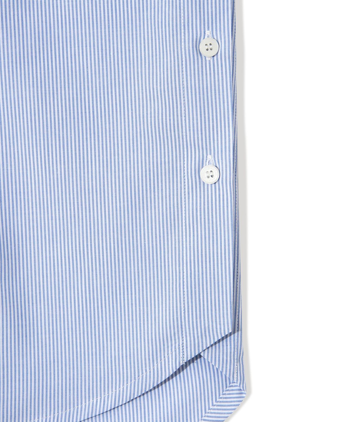 다이아몬드 레이라(DIAMOND LAYLA) Side slit Stripe Cotton Shirt S139  Sky