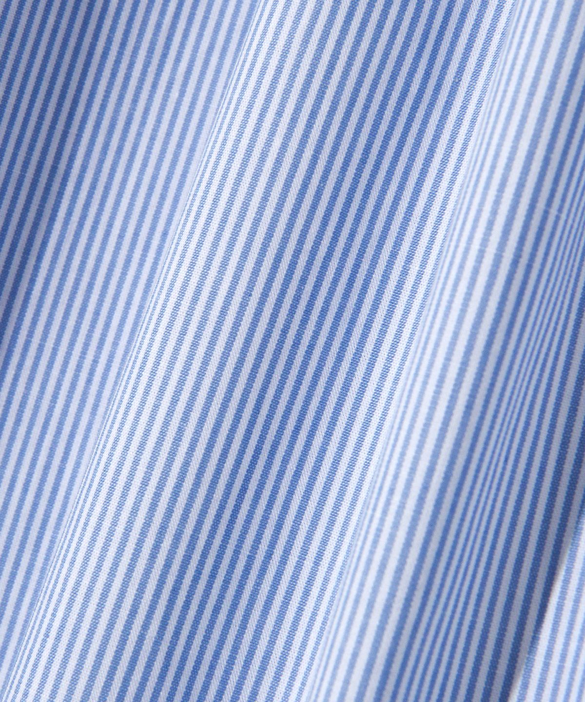 다이아몬드 레이라(DIAMOND LAYLA) Side slit Stripe Cotton Shirt S139  Sky