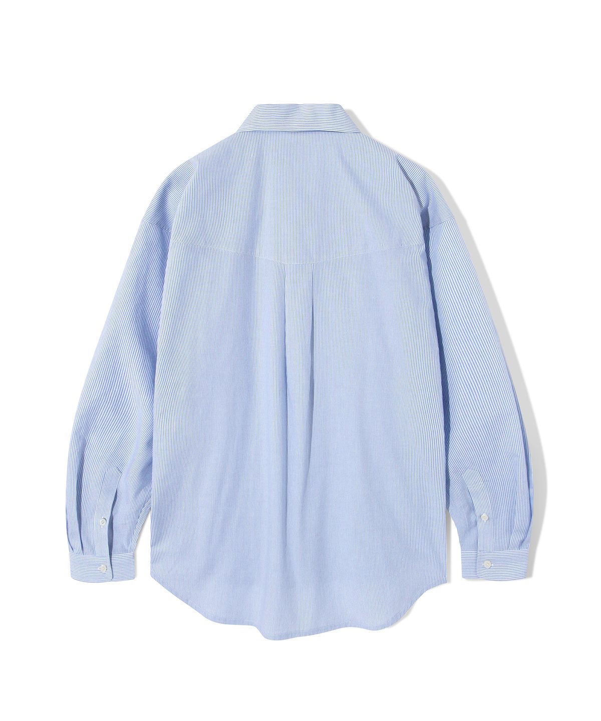 다이아몬드 레이라(DIAMOND LAYLA) Side slit Stripe Cotton Shirt S139  Sky