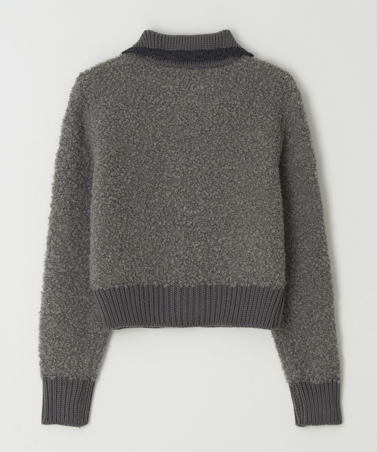 시월107(SIWEOL107) Alpaca Knit Cardigan (Grey)