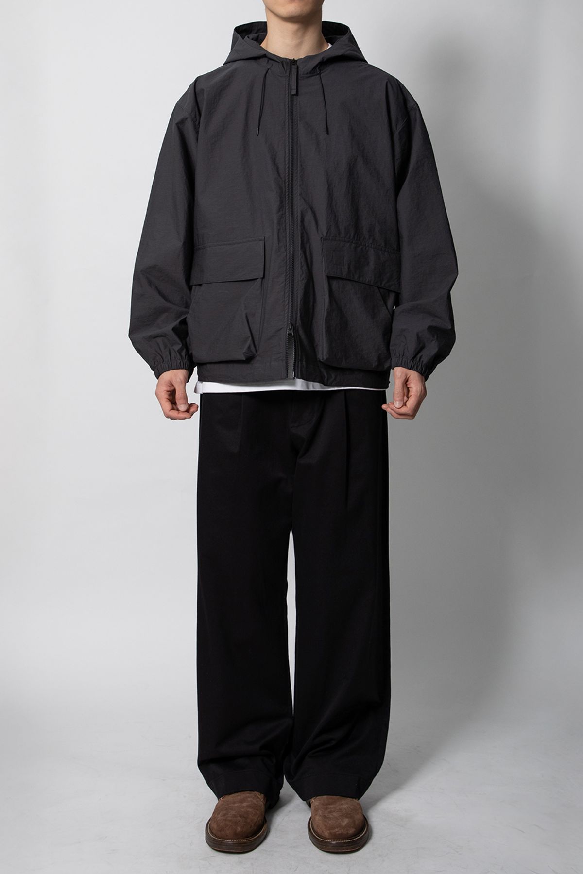 홀리선(HORLISUN) Breeze Cotton hood Jacket Charcoal