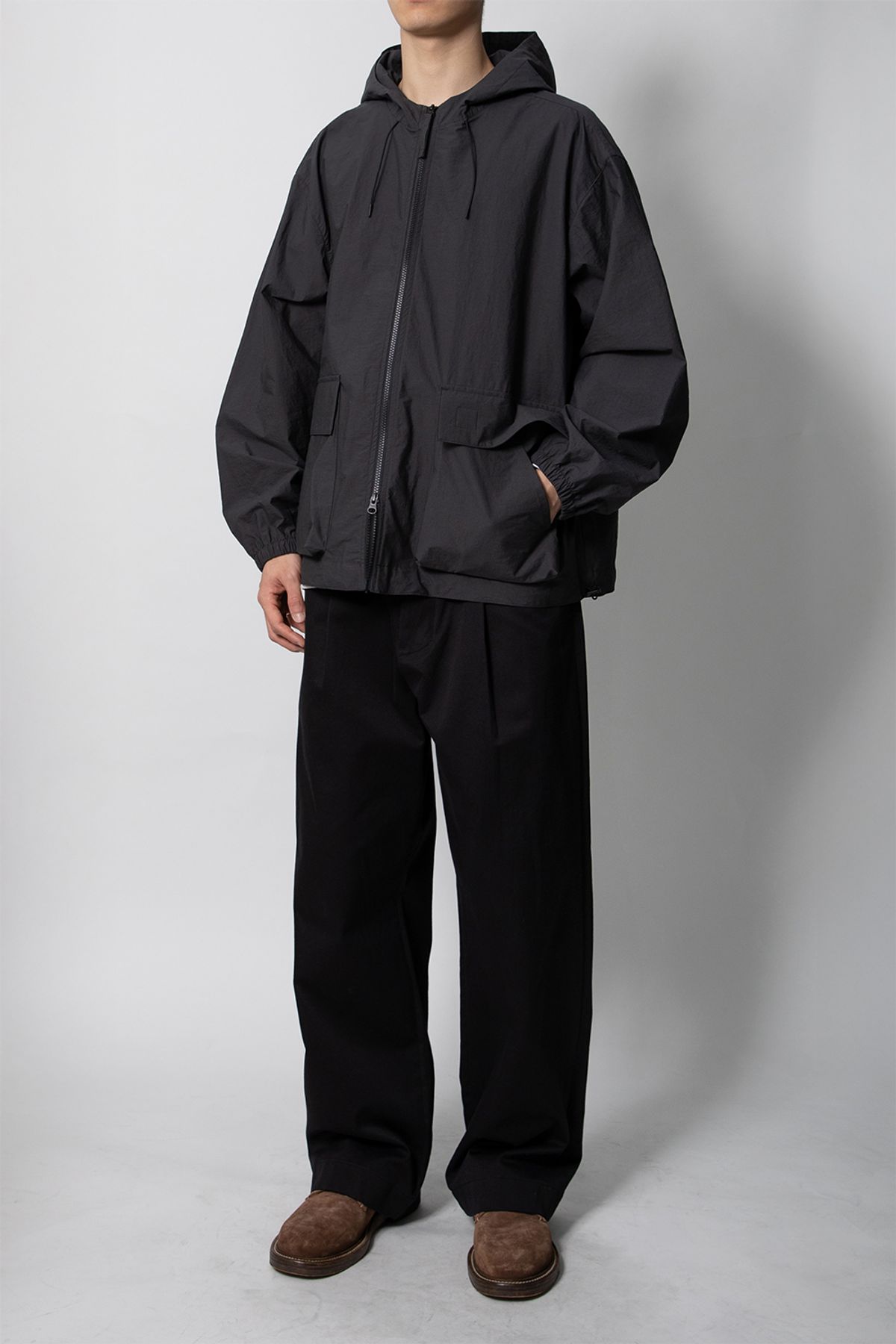 홀리선(HORLISUN) Breeze Cotton hood Jacket Charcoal