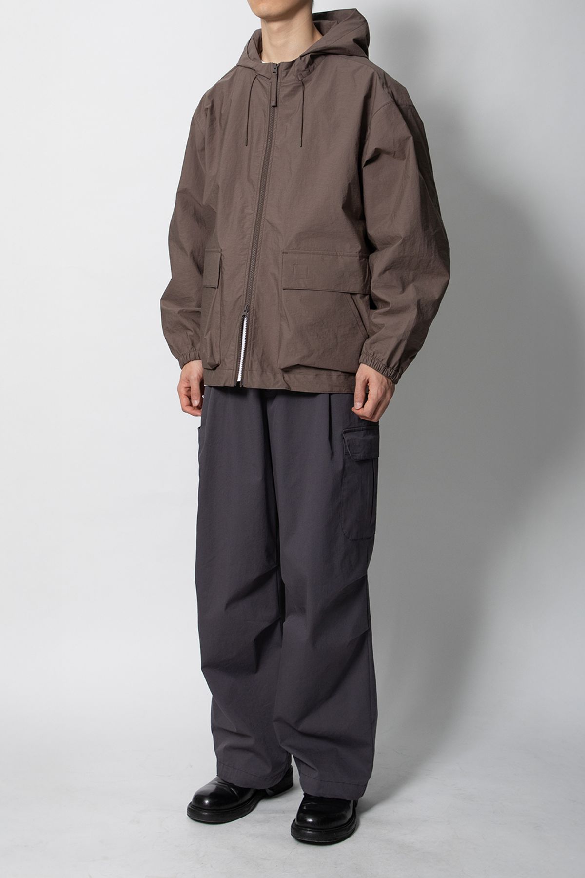 홀리선(HORLISUN) Breeze Cotton hood Jacket Brown