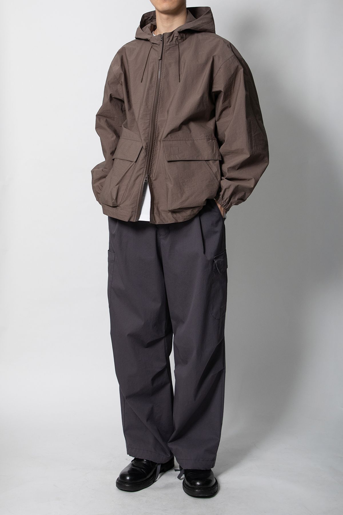 홀리선(HORLISUN) Breeze Cotton hood Jacket Brown