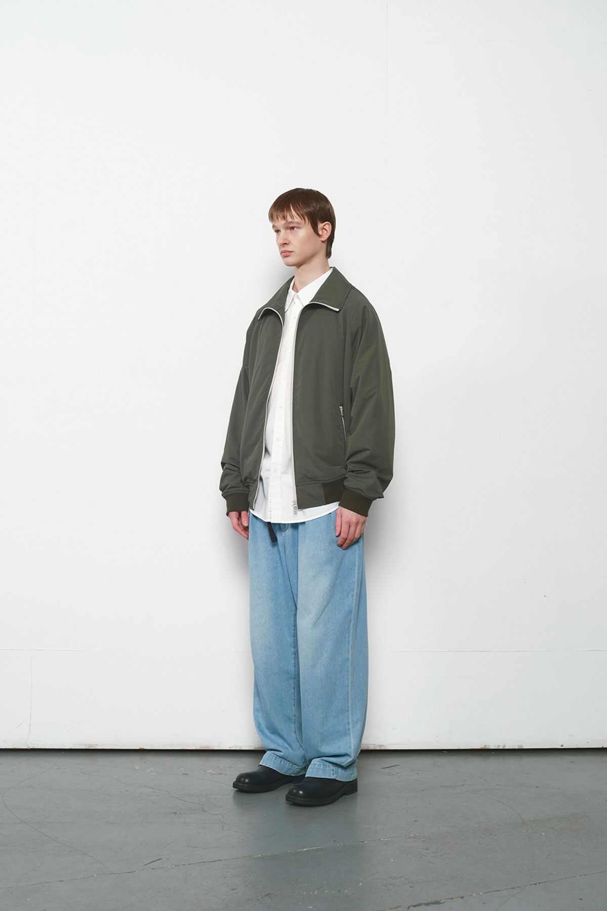 홀리선(HORLISUN) Stroll Zip up Jacket Chive