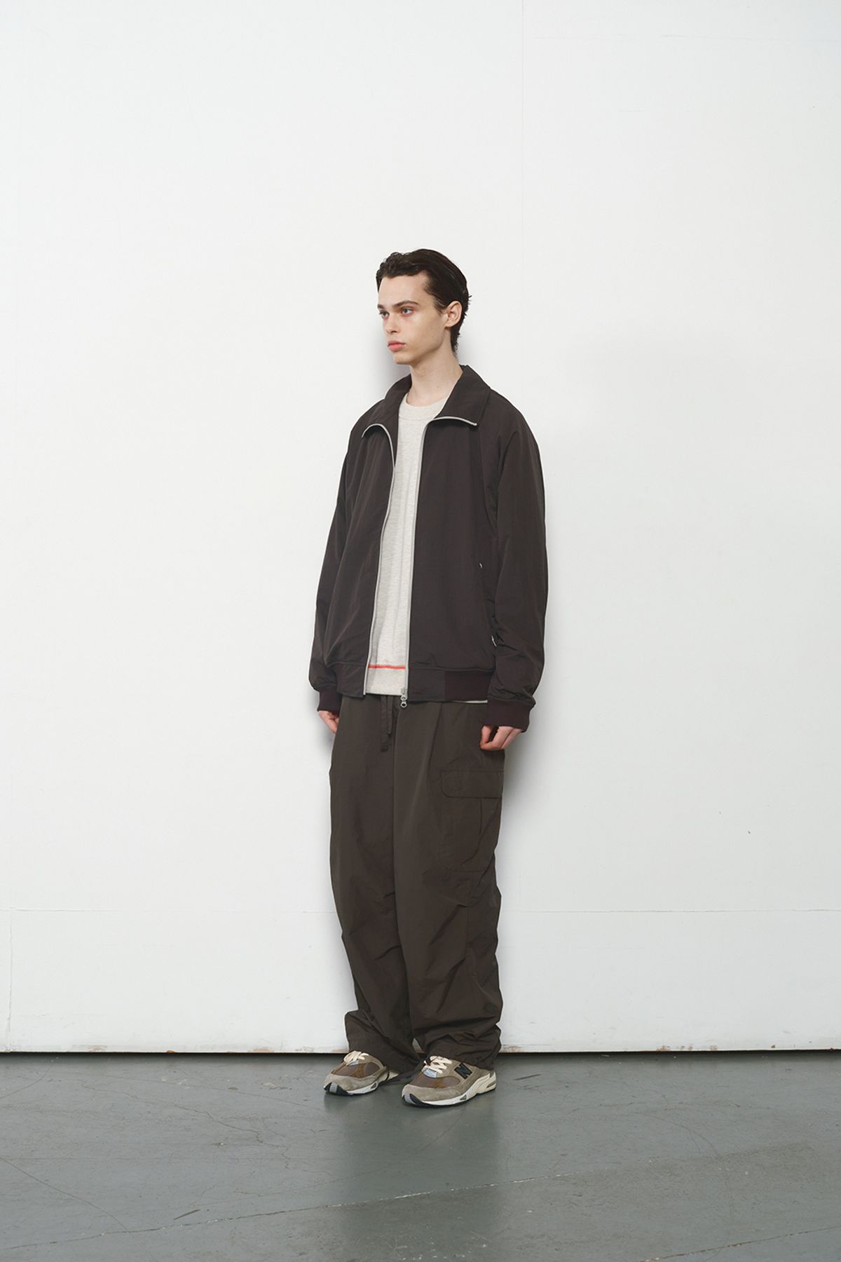 홀리선(HORLISUN) Stroll Zip up Jacket Charcoal