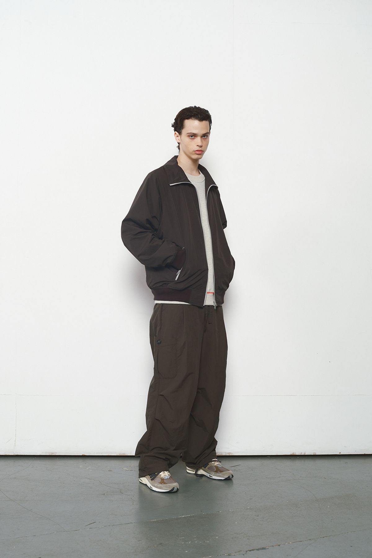 홀리선(HORLISUN) Stroll Zip up Jacket Charcoal