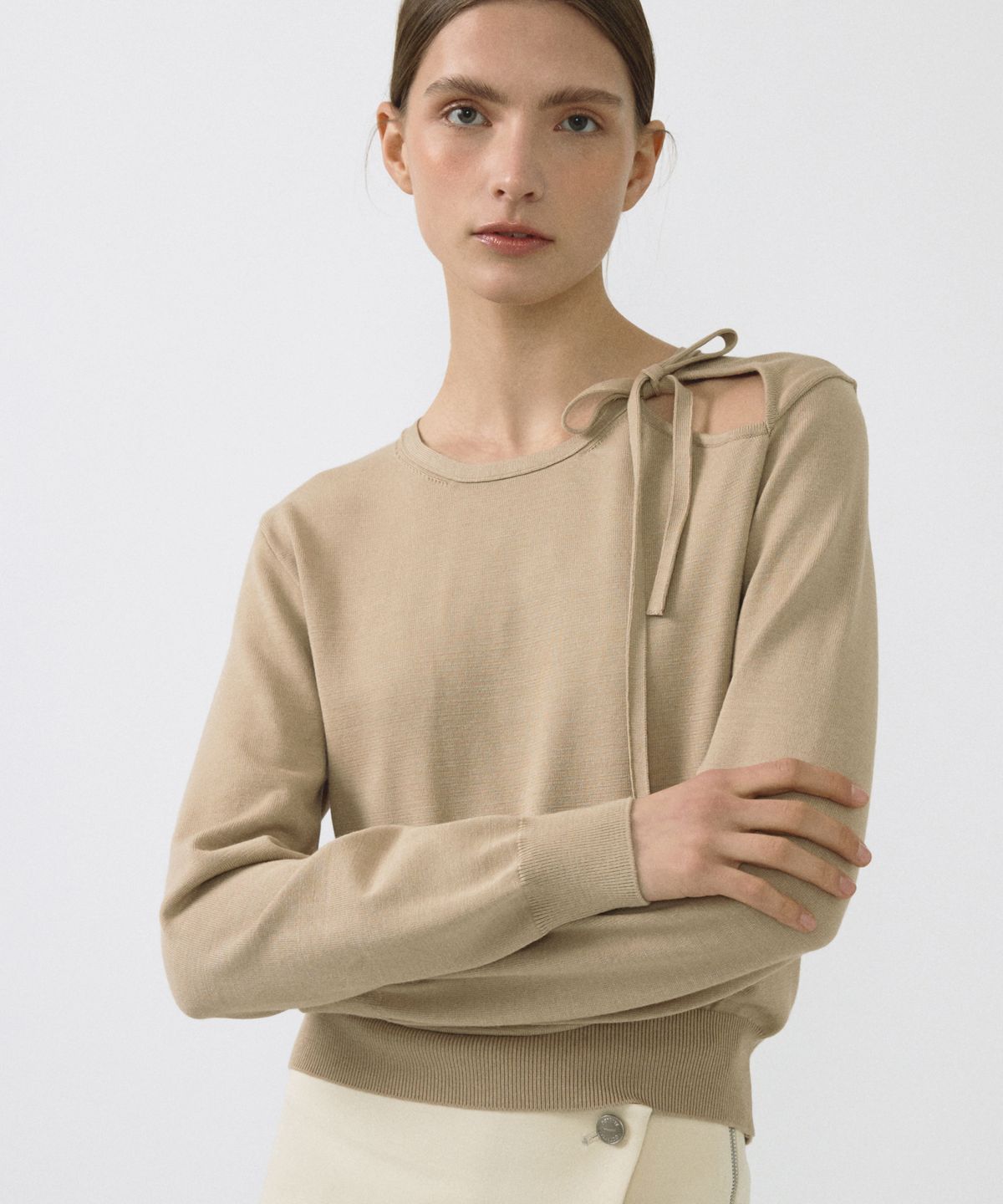 오떼뜨(OCTETTE) OPEN RIBBON KNIT_3COLOR