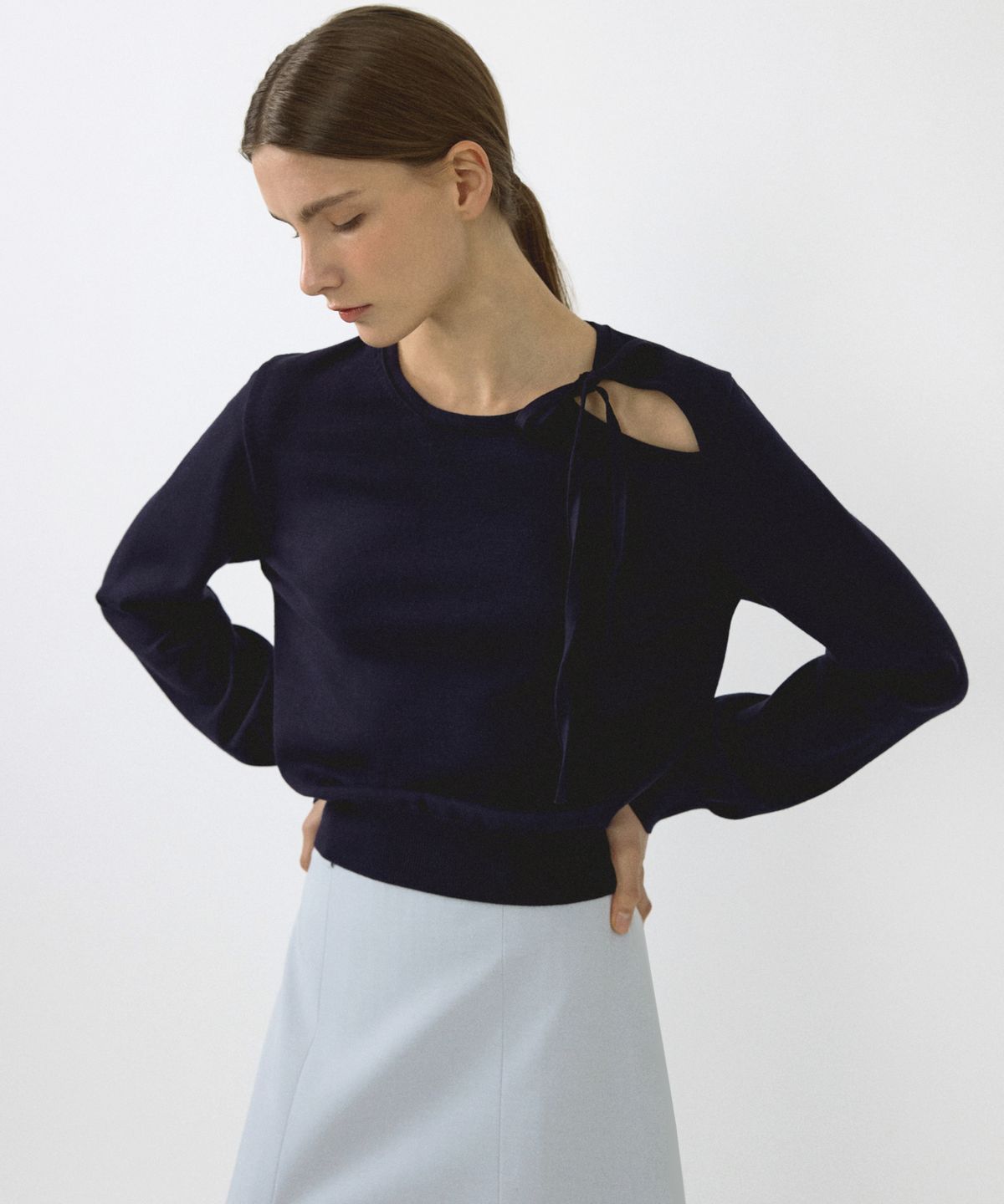 오떼뜨(OCTETTE) OPEN RIBBON KNIT_3COLOR