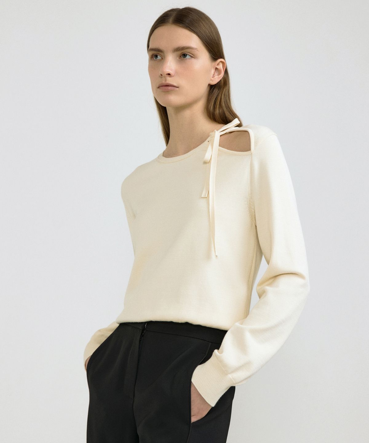 오떼뜨(OCTETTE) OPEN RIBBON KNIT_3COLOR