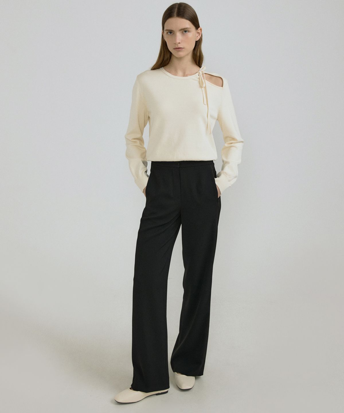 오떼뜨(OCTETTE) OPEN RIBBON KNIT_3COLOR