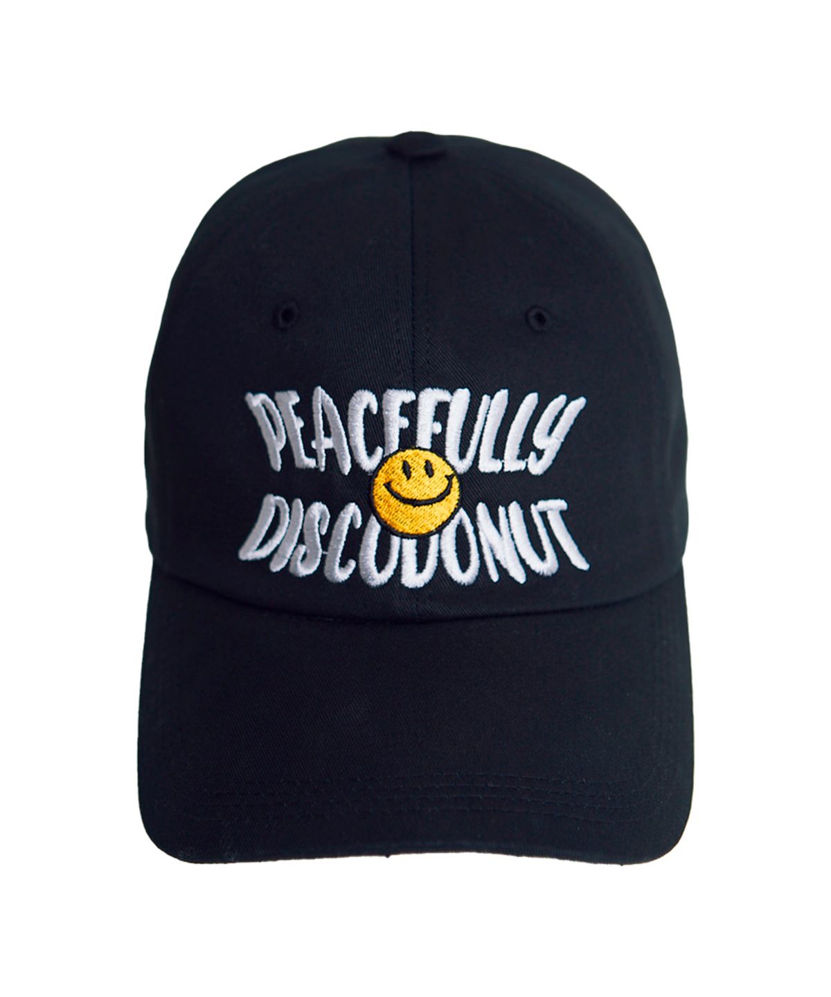 디스코도넛(DISCO DONUT) 피스풀 스마일 볼캡_블랙