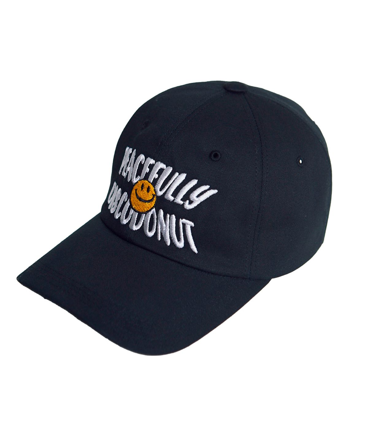 디스코도넛(DISCO DONUT) 피스풀 스마일 볼캡_블랙