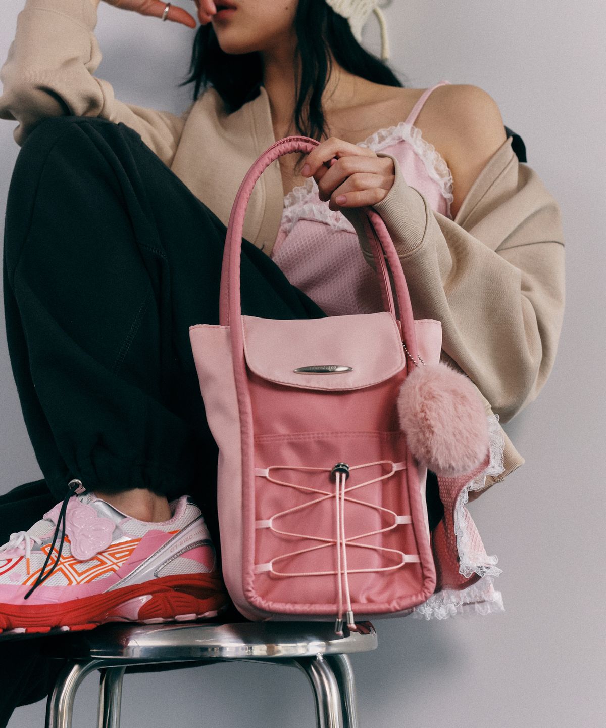 시월107(SIWL107) baby tidi bag (pink)