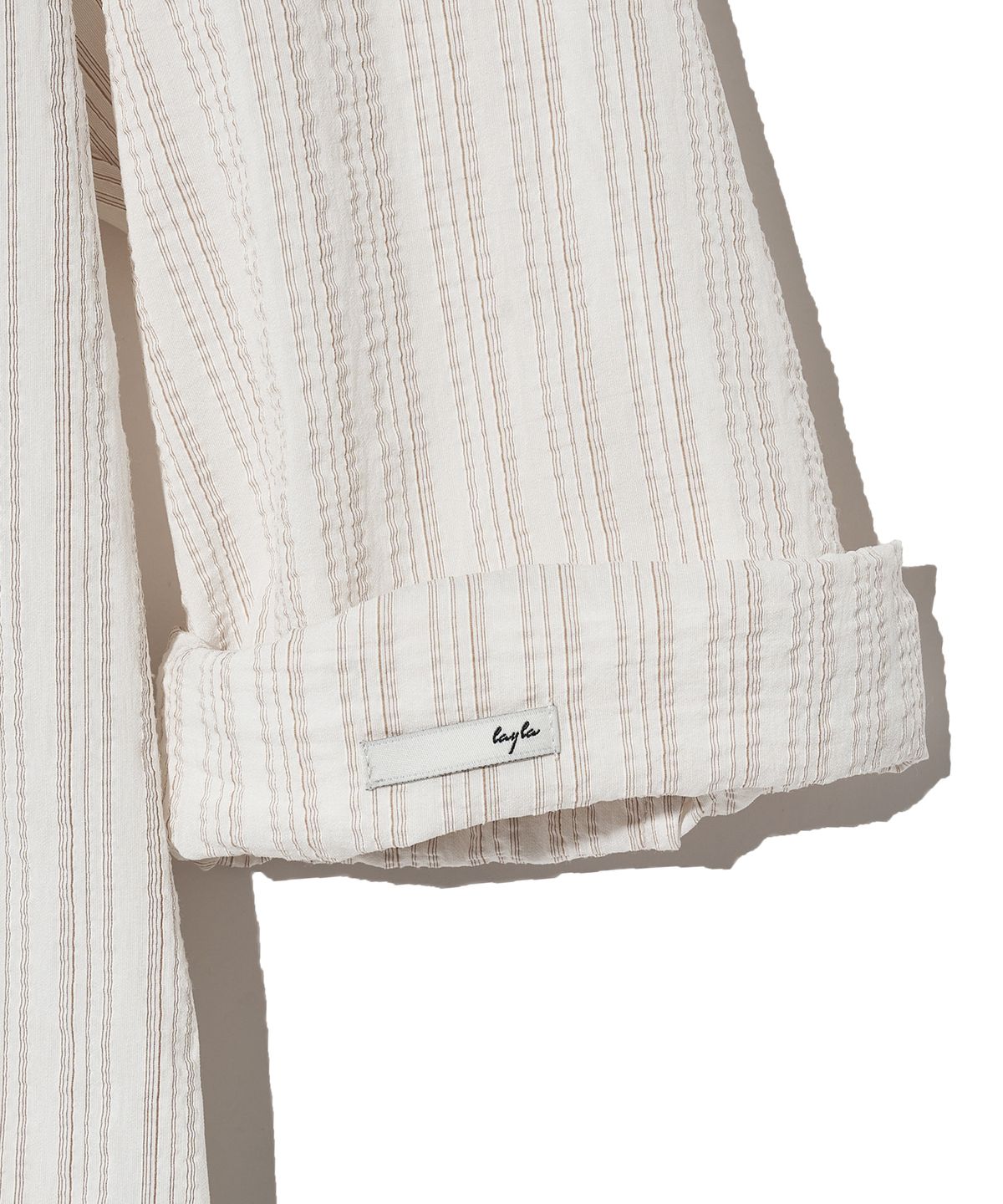 다이아몬드 레이라(DIAMOND LAYLA) OL Vintage Pleated Stripe Shirt S145