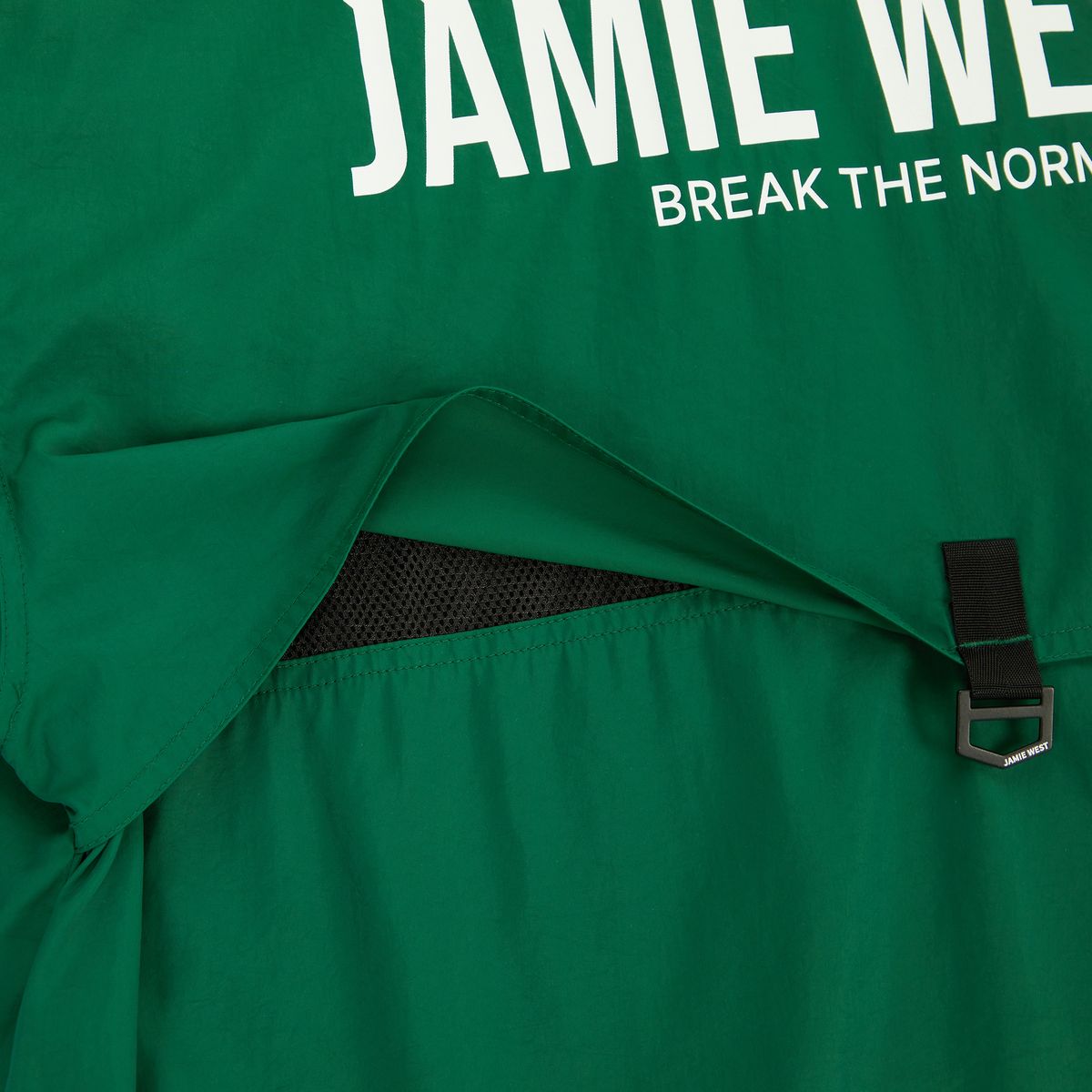 제이미웨스트(JAMIE WEST) 디테쳐블 하프집업 아노락 (그린)