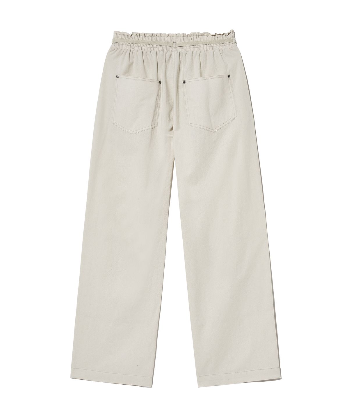 다이아몬드 레이라(DIAMOND LAYLA) Linen Cotton Waist Band Wide Pants P17
