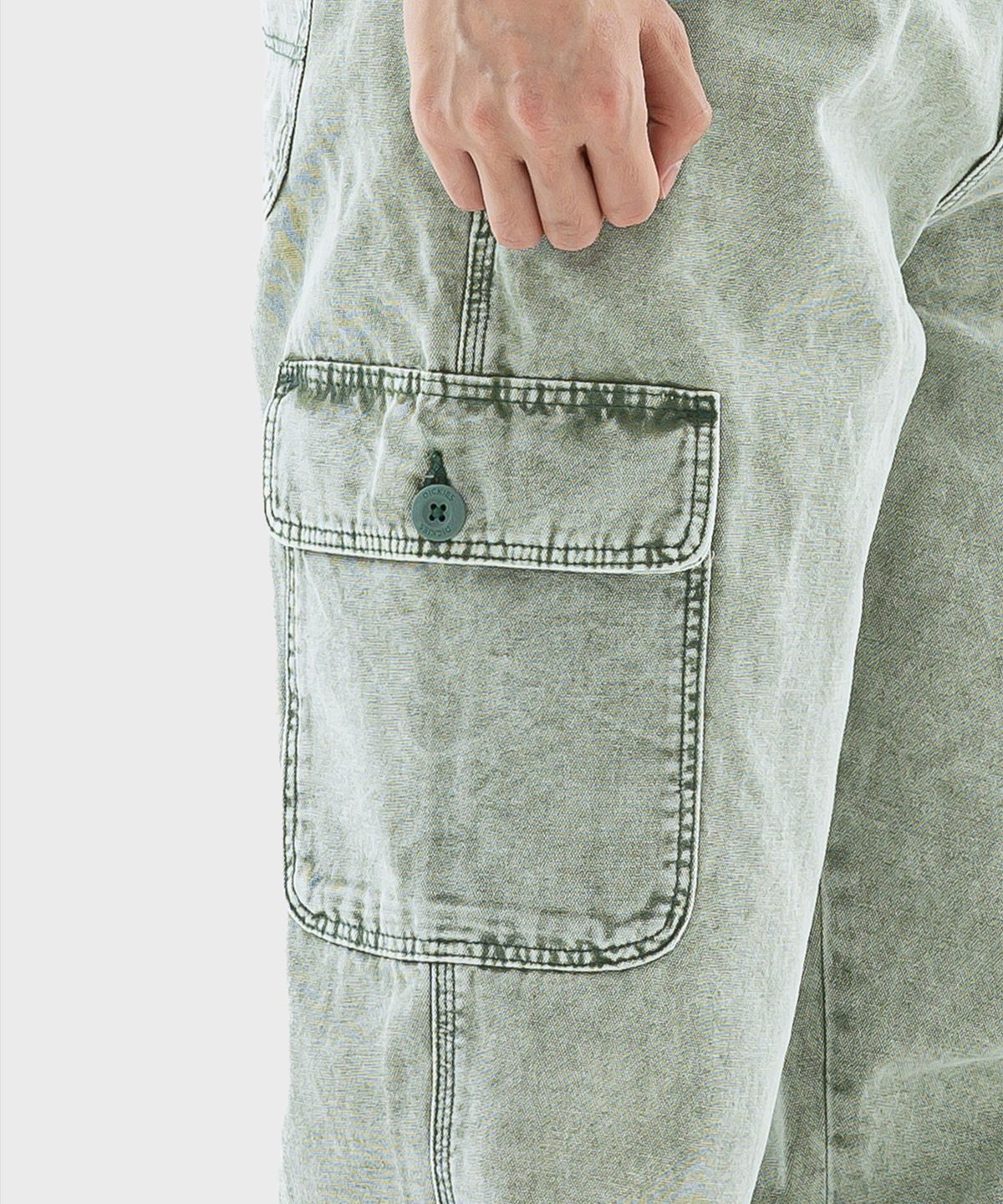 디키즈(DICKIES) 뉴잉턴 워시드 카고팬츠 Forest Green