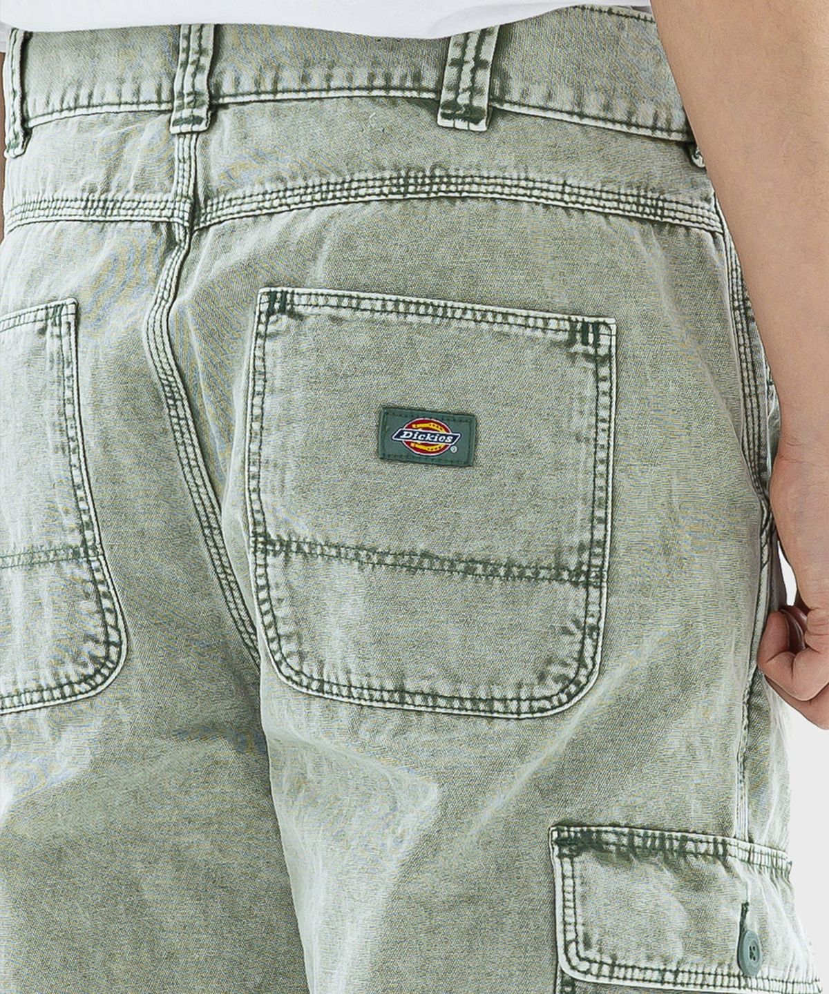 디키즈(DICKIES) 뉴잉턴 워시드 카고팬츠 Forest Green