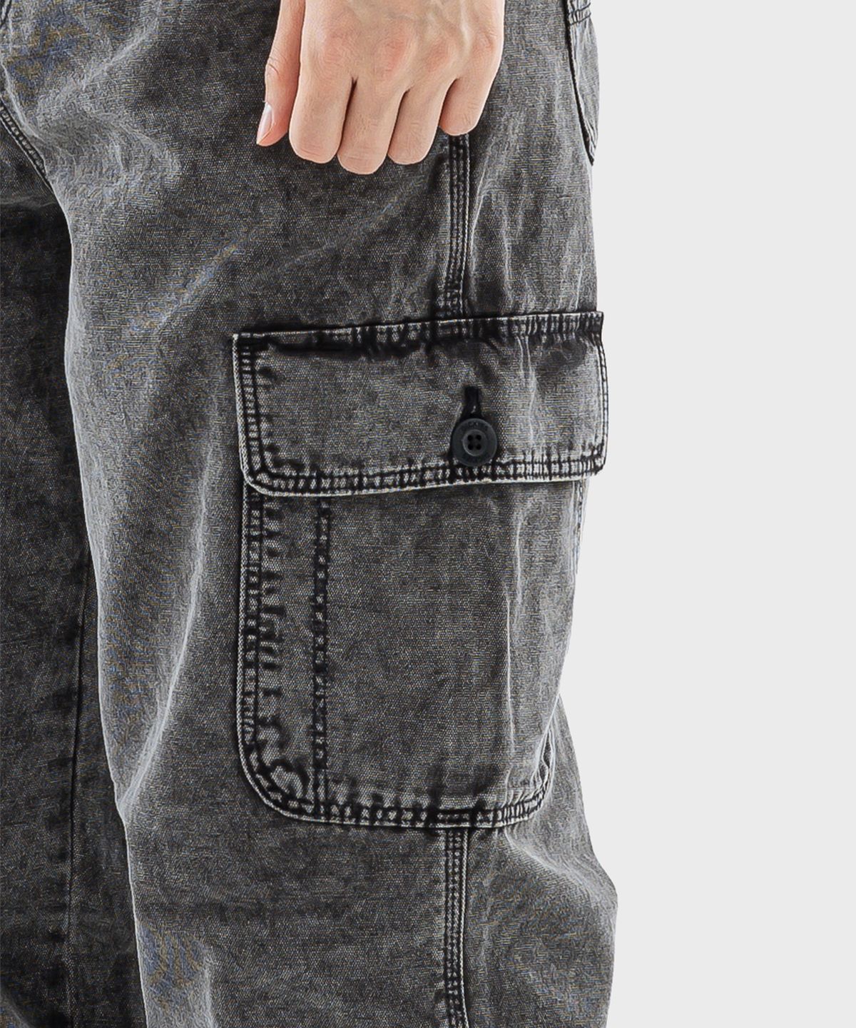 디키즈(DICKIES) 뉴잉턴 워시드 카고팬츠 Black