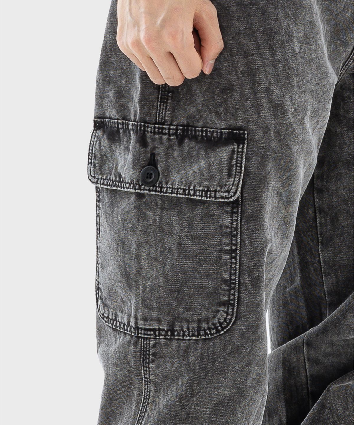 디키즈(DICKIES) 뉴잉턴 워시드 카고팬츠 Black